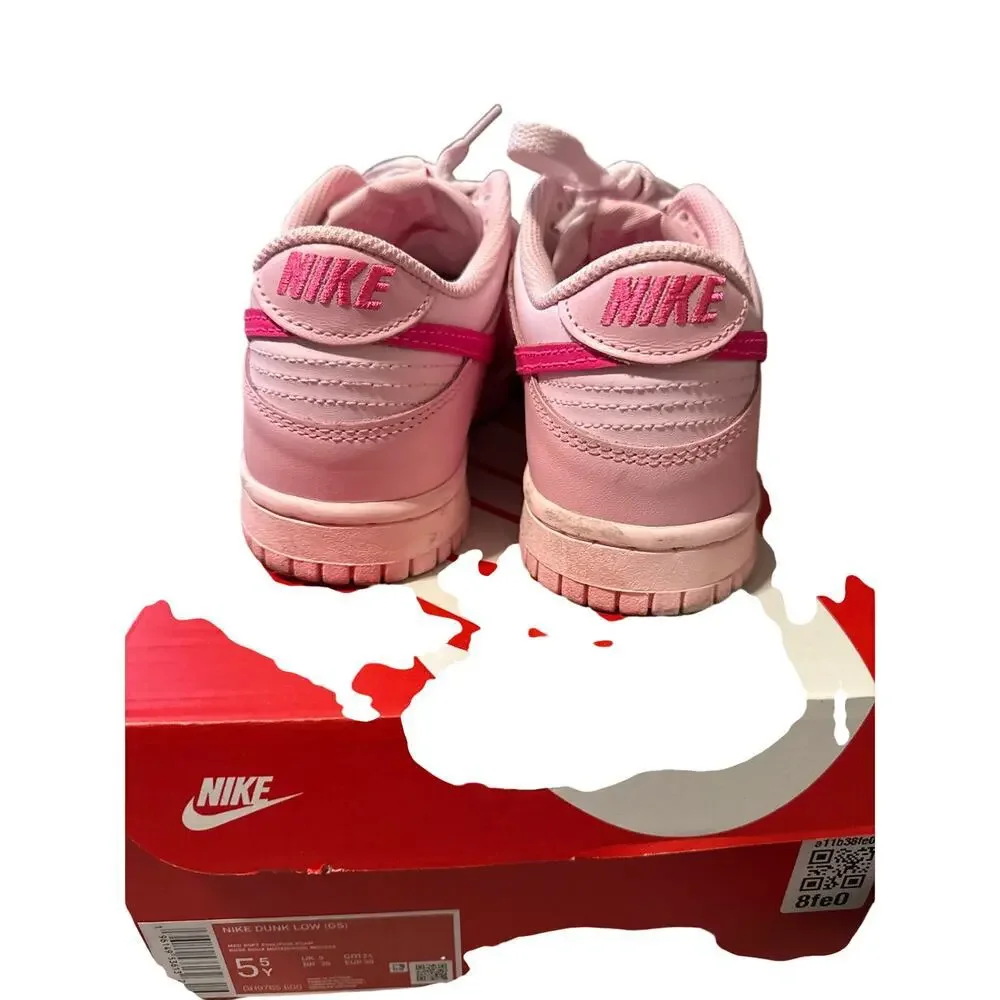 NIKE DUNK LOW - pink - size 5.5 TRIPLE PINK BARBIE